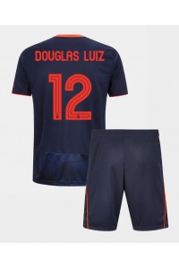 Nottingham Forest Douglas Luiz #12 Jalkapallovaatteet Lasten Kolmas peliasu 2025-26 Lyhythihainen (+ Lyhyet housut)